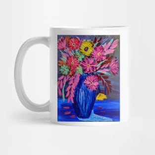 Bright and colorful abstract flowers Mug